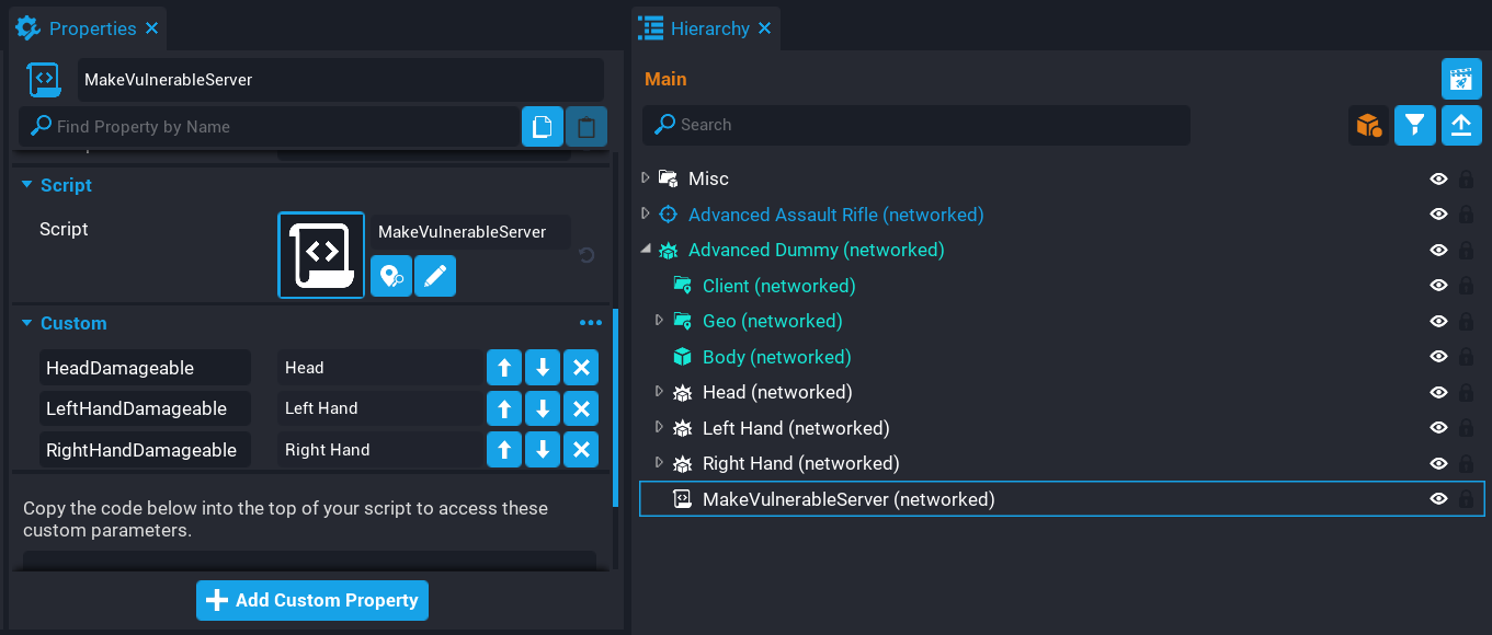 !Server Script Properties