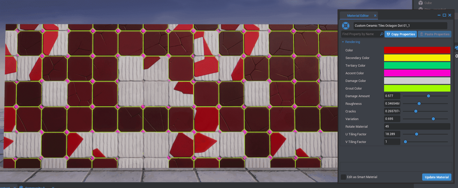 Materials Screenshot Materials