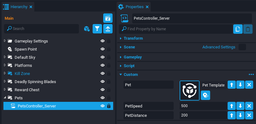 !Pet Custom Properties