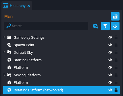 !Rotating Platform Networked